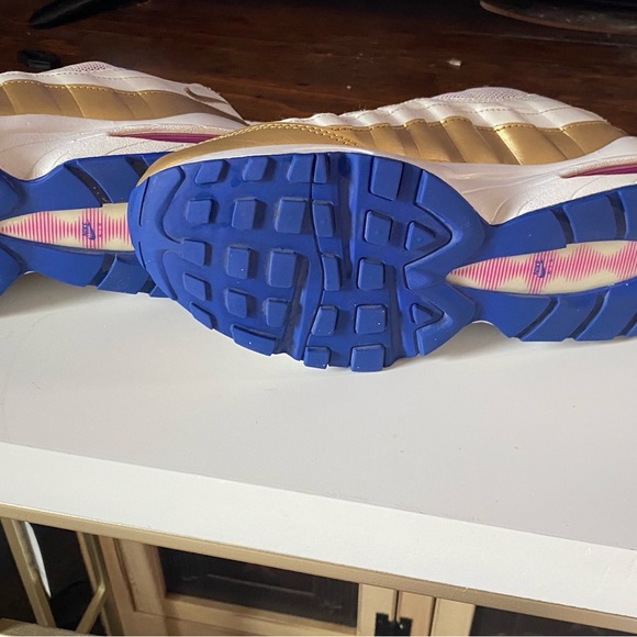 Nike 2018 7 Youth Air Max 95 LE GS 'Peanut Butter & Jelly' - Picture 11 of 12